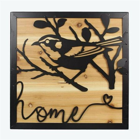 YOUNGS Wood & Metal Wall Decor Home 72118